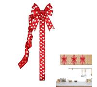 Generico Lazos para armarios de Cocina | Decoración Romatinca de corazón Rojo y 25 cm, decoración para Puertas San - para Familia, Amigos, casa, Dormitorio, baño, Entrada, Vacaciones