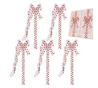 Generico Lazos para Puertas de Cocina, 6 Unidades, 99 cm, románticos y Reutilizables en, Grandes Lazos de corazón para Cocina, para de inauguración de casa, Dormitorio, Muebles y