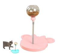 Genérico Leaking Treats Ball Pet Feeder Toy, Funny Pet Leaking Ball Cat Dog Slow Feeders, For Puppy Small Dogs Cats (Pink)