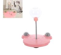 Genérico Leaking Treats Ball, Wobbly Dog Treat Toy, Slow Feeder, Fun Feeding Methods, Interactive Pet Toy, Bottom Suction Cups (Pink)