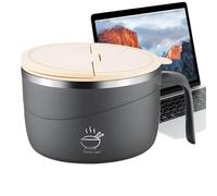 Genérico Leakproof Lunch Box - Portable Large Capacity Bowl, Salad Container Transparent Reusable Meal Prep Component | Leakproof Airtight Food Storage Vessel For Secure Locking Latches