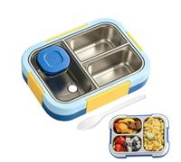Genérico Leakproof Meal Prep Lunch Container Metal Box Sauce Cup Set