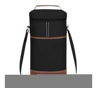 Genérico Leakproof Wine Carrier, Insulated Cooling Tote, Case with Padding, High-Capacity Thermal Wine Case, Chic Design Travel Pouch, Reusable Bag for Beach Hiking Picnic and Camping