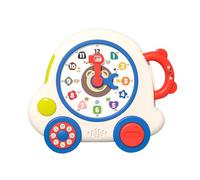 Genérico Learning Clock, Fun & Colorful Time Teaching Clock, 7.48x8.46 Inches Kids Educational Analog Timepiece, Easy-to-Read & Interactive Design for Early Learning & Room Décor