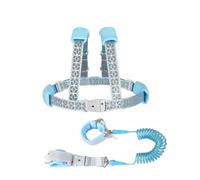Genérico Leash Kids Harness, Anti-Lost Wrist Link, Adjustable Safety Harness, Reflective Locking Strap Design, Comfortable Support, 1 Set Blue, for Walking, Travel, Hiking, Outdoor