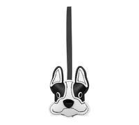 Genérico Leather Bag Ornaments - French Bulldog Handmade Keychain, PU Leather Accessory with Stitching Feature, Mini Charm Build with Stylish Design, Fashion Accessory Practical Style