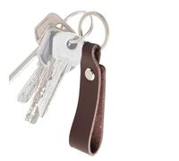 Genérico Leather Car Keychain - Key Ring Holder | Leather Key Chain With Secure Metal Ring, Stylish Lanyard Design For Car Keys, Home Keys & For Men, Women, Family & Friends