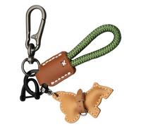 Genérico Leather Charm, Dog Bag Pendant for Handbags, Portable Metal with Woven Rope Design, Stylish Keychain for Kids, Adults, School, Travel, Purse, Car Keys, Luggage and Daily Use, 3.7x1.06 inches