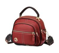 Genérico Leather Crossbodyy Bag - Leather Purse Bag | Sling Bag Women Purse | Handbags Fashionable Women's Sling Bag For Travel | Multifunctional Compartment, Large Capacity Women's Tote Bags