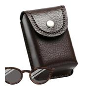 Genérico Leather Folding Eyeglass Case - Stylish Leather Eýeglass Case | Folding Eyeglass Packaging Box | Portable Soft Velvet Lined Protective Cases for Travel, Commuting, and Scratch Protection
