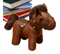 Generico Leather Horse Bag Charm | Cute Car Ornament Year Of The Plush Doll For Kids Teens Adults Fashion Enthusiasts Students Students Collectors Animal Lovers Birthday Party School