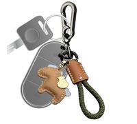 Genérico Leather Horse Keychain - Horse Bag Charm | Cute HorseBackpack Charm | Pu Leather Metal Keychain with Woven Rope for Women Men Commuting School Travel, Accessory for Backpack Purse Bag