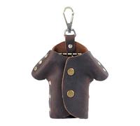 Genérico Leather Key Case, Clothes Shape Storage, Key Ring Protector, Premium Leather Material, Compact Portable Design, for Women Men Purse Pants Belt Travel Gym Workplace Outdoor