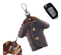 Genérico Leather Key Case - Organizer for Motorcycle Keys | Clothes Shape with Belt Clip, Compact Storage Keychain, Travel Gym Workplace Outdoor Purse Pants Holder Accessory