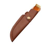 Genérico Leather Knife Sheath for Belt - Folding Knife with Closure and Belt Loop | Pouch Organizer, Leather Knives Case for Pocket Knives Fits Most 4-5 Inch Folding Knîves Outdoor Camp