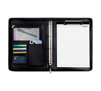 Genérico Leather Padfolio, Travel Organizer Pouch for Tablets, PU Business Folio with A4 Notepad, Resume Binder Folder, A4 Document Holder, Legal Pad Organizer for Men and Women, 53x34.5cm