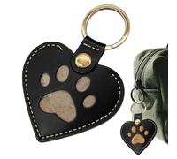 Genérico Leather Pet Keepsake, Personalized Hair Memory Keychain, Handcrafted Charm with Pet Hair Holder, Gift for Girlfriend Wife Sister Teens Girls Family Friends Coworkers, Stylish Accessory