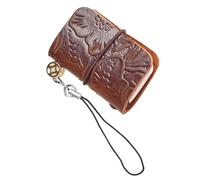 Genérico Leather Pocket Notebook, 5x3cm Elegant Craftsmanship Small Notebook Journal 64 Pages, Simple To Carry Leather Pocket Journal Notebooks For Writing Women Men Work