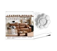 Genérico Leather Repair Kit For Furniture - Car Seats and Couch | Vinyl Repair Kit with 3-Step Reinforcement System, Holes & Scratches, Colors, Easy Instructions To Fix Tears