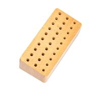 Genérico Leather Tool Holder - Punch Holder Tool | 30-Hole Wood Portable Organizer | Leather Working Tools Holders | for Machinist Woodworking Workshop Hobby Repair Electronics Jewelry