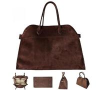 Genérico Leather Tote Bag for Women,Large Capacity Shoulder Bag,Luxury Retro Casual Hobo Purse