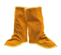 Genérico Leather Welding Spats, Welding Boot Covers, Cowhide Foot Safety Protection, Heat and Abrasion Resistant for Welders, Metal Workers, and Construction Professionals, 1 Pair