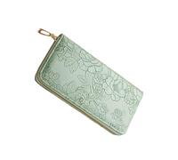 Genérico Leather Womens Wallet, 19.5x10x2.5cm Zipper Change Purse, Durable Leather Material, Organization Tool for Travel and Office, Portable Purse for Ladies and Mothers Wedding Party Shopping