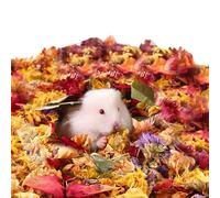 Genérico Lecho para Mascotas | 100g Papel De Flores Secas para Animales Pequeños | Aromas Relajantes de Larga Duración Absorción Humedad - Decoración Hábitat para Jaula Interior de Gato Conejo