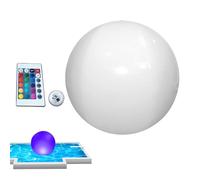 Genérico LED Beach Balls - 40cm Inflatable Waterproof Glow, Remote Control Color Change Floating Poolside Mood Lighting | Summer Night Decor for Kids, Outdoor Swimming Party Accessory