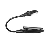 Genérico Led Book - Clip On Reading Lamp, Mini Flexible Gooseneck Clamp, Rechargeable Battery Powered Led Reading with One-Button Switch, 360° Adjustable Hose, Eye-Care Soft, Compact TR