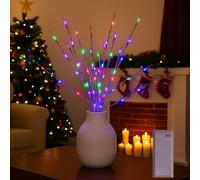 Genérico LED Branch Light, 27.6 Inch Lighted Vase Filler Tree, Romantic Bedside Lighted Artificial Little Twig Decoration for Home Christmas Party Home Decor