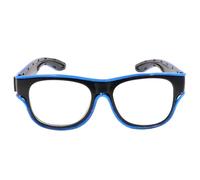 Generico LED Brille leuchtend 16x5 cm USB wiederaufladbar für Kinder und Erwachsene | Festival Hochzeit Halloween Party Accessoire | Cosplay Tanzaufführung Poolparty Requisite | Auffällige Kostüm