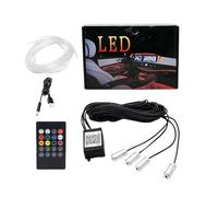 Genérico LED Car Lights Interior - Wireless Remote Control Strip Kit | Ambient Atmosphere Neon Multi Color Lamp | Underdash Floor Lighting For Trailer RV Truck Sedan Pickup