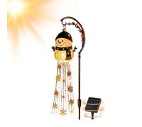 Genérico LED Christmas Snowflake Stake Lamp | Christmas Solar Lights | Fountain Solar Garden Lights For Lawn Garden Yard Pathway Walkway Winter Patio Porch