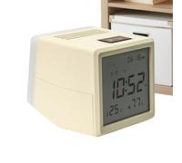 Genérico LED Digital Clocks - Portable Desk Clock, 8x9.4x8.3cm Table Clock with Back Lighting, Solid Form Student Clocks, Home Accessories Room Timepiece, Bedroom Alarm with Nightlight