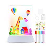 Genérico LED Drawing Board 3D Rechargeable Erase Toys Acrylic Drawing Board