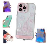 Genérico LED Fantasy Castle Fireworks Phone Case,Built-in Light Up Vibrant LED Phone Case,Stylish Flash Castle Protective Covers for iPhone 12/13/14/15/16/17 Pro/Pro MAX (for13 Pro)