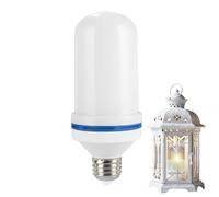 Genérico LED Flame - Decorative Lamp Bulb, Flickering Fire Light, Atmospheric Glow Effect, Standard Base Fitting, Tools & Home Improvement, Amber 4 Modes For Outdoor Home Restaurant Wedding Living