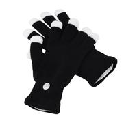 Genérico LED Flashing Ravē Gloves - 24cm Light Up Finger Gloves | 7 Color LED Half Finger Party Glove Acrylic Fiber | Festival Dance DJ Performance Night Event Glow Costume Accessory