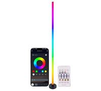 Genérico LED Floor Lamp - 10x10x123.5cm Remote Control RGB Ambient Lighting | Corner Light Standing Lamp Room Decor | For Living Room Bedroom Bedside Office Apartment Dorm Farmhouse Bar Restaurant