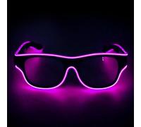 Genérico LED Glasses Party, Light Up Sunglasses, Flashing Luminous Eyewear, 6.3x2.05 Inches, Fun Costume Accessory Design for Dance Cosplay Pool Birthday Halloween Festival Kids Adults Use