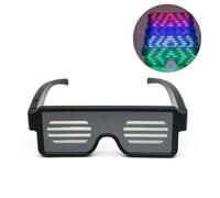 Genérico LED Glasses | USB Recharging Glasses With 10 Changeable Patterns,Halloween Neon Toys With 164 Lamp Beads, Multi-Item Party Favour Packs, New Years Party Favors For Kids And Adults