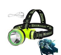 Generico Led Headlamp Flashlight - Dive Head Light | Underwater Flashlight, USB Rechargeable, IPX8 Waterproof, Diving Gear, Fit Underwater 80M, 2 Lighting Modes