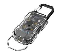 Genérico LED Keychain Flashlight, 6-Mode Rechargeable Torch, 9x3x1.5cm, Type-C, ABS, Camping, Hiking, Night Running, Power Outage, Pocket Work Light