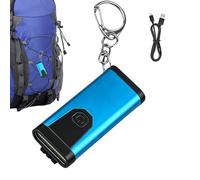 Genérico Led Keychain - Rechargeable Pocket Torch, Mini Waterproof Keychain Light with Sturdy Aluminum Body, Four Lighting Modes Function, Ideal for Workplace Camping Hiking Fishing