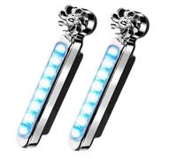 Genérico LED Lights Car - 2 Pieces Headlamp Decoration, Waterproof Lighting Device, High Brightness Output, Weatherproof Durablee Build | Simple Installation Exterior Accessory, Stylish Lighting