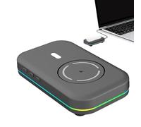 Genérico LED Mice, Abs Prevent Computer Lock Screen RGB Light Tech Mice, USB Tipo C Recargable, Diseño ergonómico, Negro Color for Offices, Study, Holiday Gifting, 5,12 x 2,99 x 1,3 pulgadas