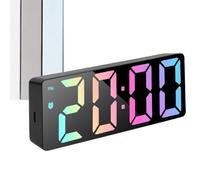Generico LED Mirror Alarm | Electronic Large Display Desk Alarm Clocks,Date And Temperature Displa Won't Disrupt Yy, Modern Table Ornaments For Desktops, Bedside Tables In Bedroom Living Room