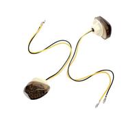 Genérico LED Motorbike Signal Light - Waterproof Turn Indicator Blinkers, Universal Amber Flashers, Running Lamp Replacement, Scooter Dirt Bike Accessories For Racing Touring Urban Custom Bobber