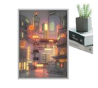 Genérico Led Painting City- HD Paintings Wall Decor With Lighting, Wall Painting LED Decoration For Housewarming Christmas New Year Easter Birthday Modern Home Art